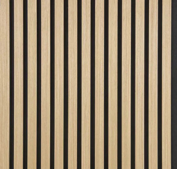 Akustikpaneel mit realistischer Holzstruktur, selbstklebend. Kein Papiermaterial – gefertigt aus widerstandsfähigem, strukturiertem Verbundstoff. (300 cm x 40 cm)